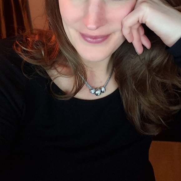 John Hardy Diamond Pave Three Dot Slider Necklace - Picture 8 of 10